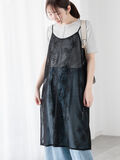 メッシュフラワーコードキャミワンピース《2025spring catalog item》（ブラック）｜Te chichi TERRASSE（テチチ テラス）通販