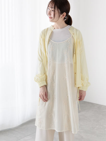 メッシュフラワーコードキャミワンピース《2025spring catalog item》（オフホワイト/ブラック）｜Te chichi TERRASSE（テチチ テラス）通販