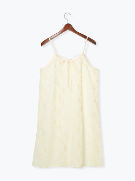 メッシュフラワーコードキャミワンピース《2025spring catalog item》（オフホワイト/ブラック）｜Te chichi TERRASSE（テチチ テラス）通販
