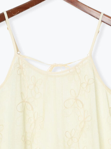 メッシュフラワーコードキャミワンピース《2025spring catalog item》（オフホワイト/ブラック）｜Te chichi TERRASSE（テチチ テラス）通販