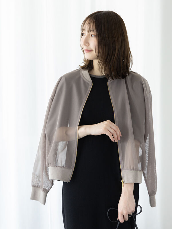 エルメス　ブルゾン♡ 34サイズ 本日のみお値下げ中！早いもの勝ち♡ セール】 メッシュブルゾン（オフホワイト/ブラック/モカ