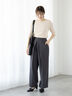 フロントタックパンツ《2025spring catalog item》（オフホワイト/チャコールグレー/ベージュ）｜Te chichi TERRASSE（テチチ テラス）通販