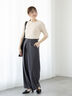 フロントタックパンツ《2025spring catalog item》（オフホワイト/チャコールグレー/ベージュ）｜Te chichi TERRASSE（テチチ テラス）通販