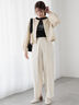 フロントタックパンツ《2025spring catalog item》（オフホワイト/チャコールグレー/ベージュ）｜Te chichi TERRASSE（テチチ テラス）通販