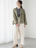 フロントタックパンツ《2025spring catalog item》（オフホワイト/チャコールグレー/ベージュ）｜Te chichi TERRASSE（テチチ テラス）通販