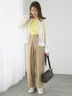フロントタックパンツ《2025spring catalog item》（オフホワイト/チャコールグレー/ベージュ）｜Te chichi TERRASSE（テチチ テラス）通販