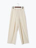 フロントタックパンツ《2025spring catalog item》（オフホワイト/チャコールグレー/ベージュ）｜Te chichi TERRASSE（テチチ テラス）通販