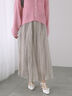 シャイニークリンクルスカート《2025spring catalog item》（グレー）｜Te chichi TERRASSE（テチチ テラス）通販
