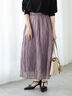 シャイニークリンクルスカート《2025spring catalog item》（パープル）｜Te chichi TERRASSE（テチチ テラス）通販