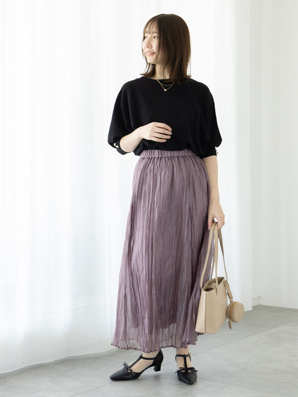 セール】 シャイニークリンクルスカート《2025spring catalog