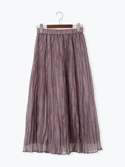 シャイニークリンクルスカート《2025spring catalog item》（グレー/ベージュ/パープル）｜Te chichi TERRASSE（テチチ テラス）通販
