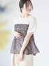 【日比谷花壇コラボ】レイヤードライクTシャツ（オフホワイト/ブラック）｜Te chichi TERRASSE（テチチ テラス）通販