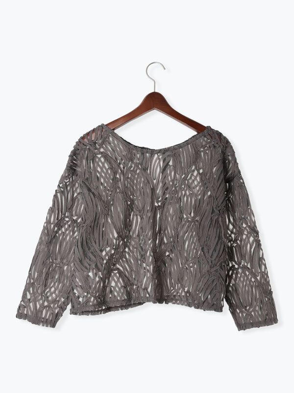 Diagram ダイアグラム　チュールトップス　ブラウス　2way Diagram（ダイアグラム） WOMEN シャツ・ブラウス GRACE