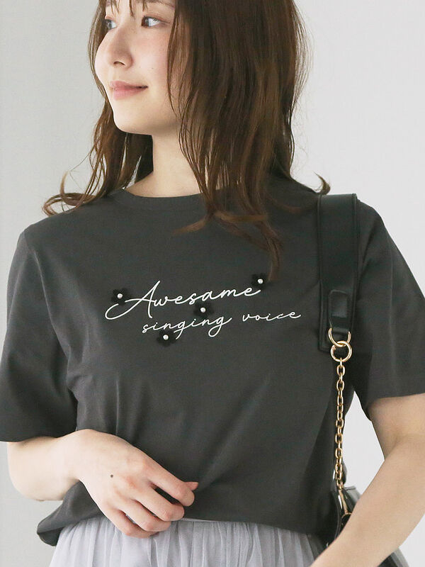 Flower Motif T-shirt/フラワーモチーフＴシャツ B1pppR4gVKL._CLa|2140,2000|
