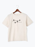 フラワーモチーフロゴTシャツ（ベージュ）｜Te chichi TERRASSE（テチチ テラス）通販