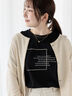 箔ロゴプリントTシャツ（オフホワイト/ブラック/ブルー）｜Te chichi TERRASSE（テチチ テラス）通販