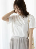 箔ロゴプリントTシャツ（オフホワイト）｜Te chichi TERRASSE（テチチ テラス）通販