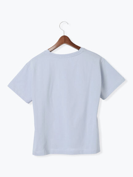 箔ロゴプリントTシャツ（オフホワイト/ブラック/ブルー）｜Te chichi TERRASSE（テチチ テラス）通販