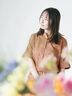 【日比谷花壇コラボ】プリントクロップドシャツ（セットアップ可）（オフホワイト/キャメル/ネイビー）｜Te chichi TERRASSE（テチチ テラス）通販