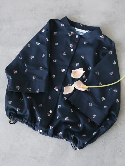 【日比谷花壇コラボ】プリントクロップドシャツ（セットアップ可）（オフホワイト/キャメル/ネイビー）｜Te chichi TERRASSE（テチチ テラス）通販