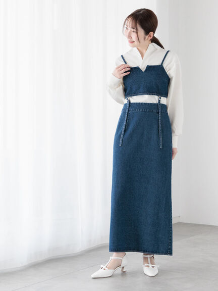 フラワー刺繍ラガーシャツ《2025spring catalog item》（オフホワイト/グレー/ネイビー）｜Te chichi TERRASSE（テチチ テラス）通販