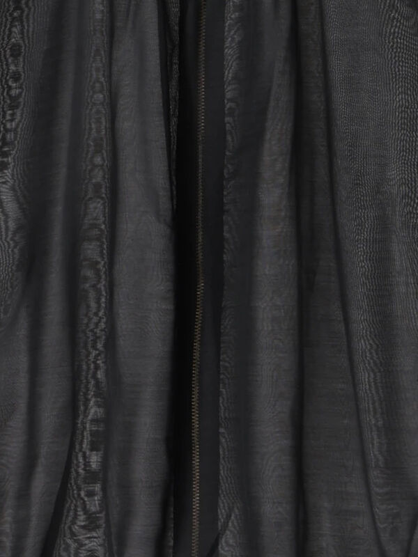 セール】 ノーカラーシアーブルゾン（ブラック/ベージュ/カーキ