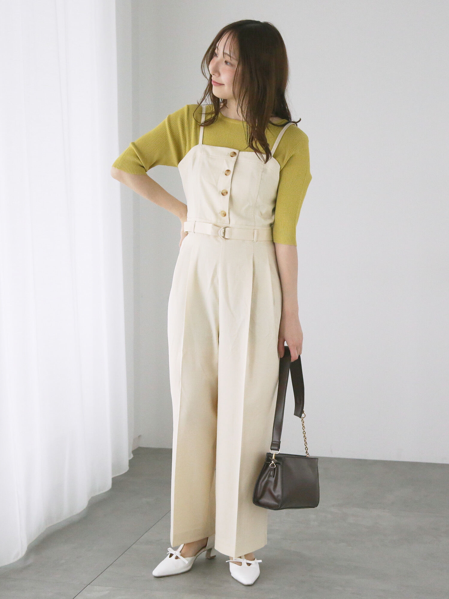 セール】 フロントボタンサロペット《2025spring catalog item