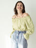 チェックスクエアネック2WAYブラウス《2025spring catalog item》（ブラック/グリーン/ブルー）｜Te chichi TERRASSE（テチチ テラス）通販
