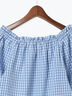 チェックスクエアネック2WAYブラウス《2025spring catalog item》（ブラック/グリーン/ブルー）｜Te chichi TERRASSE（テチチ テラス）通販