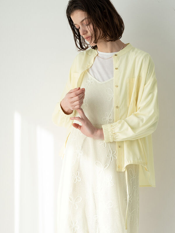 メタルボタンドロストシャツ《2025spring catalog item》（オフホワイト/チャコールグレー/イエロー）｜Te chichi TERRASSE（テチチ テラス）通販