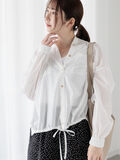 メタルボタンドロストシャツ《2025spring catalog item》（オフホワイト）｜Te chichi TERRASSE（テチチ テラス）通販