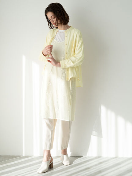 メタルボタンドロストシャツ《2025spring catalog item》（オフホワイト/チャコールグレー/イエロー）｜Te chichi TERRASSE（テチチ テラス）通販
