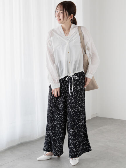 メタルボタンドロストシャツ《2025spring catalog item》（オフホワイト/チャコールグレー/イエロー）｜Te chichi TERRASSE（テチチ テラス）通販