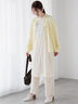 メタルボタンドロストシャツ《2025spring catalog item》（オフホワイト/チャコールグレー/イエロー）｜Te chichi TERRASSE（テチチ テラス）通販