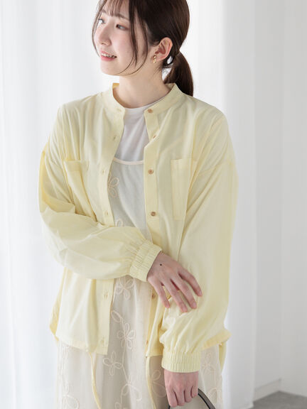 メタルボタンドロストシャツ《2025spring catalog item》（オフホワイト/チャコールグレー/イエロー）｜Te chichi TERRASSE（テチチ テラス）通販