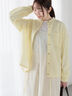 メタルボタンドロストシャツ《2025spring catalog item》（オフホワイト/チャコールグレー/イエロー）｜Te chichi TERRASSE（テチチ テラス）通販