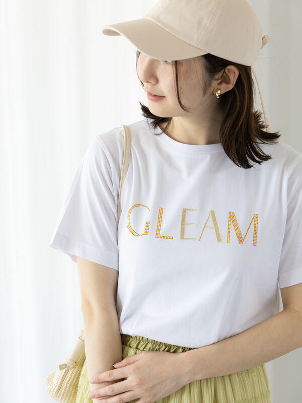 ラインストーン×刺繍Tシャツ（オフホワイト）｜Te chichi TERRASSE（テチチ テラス）通販