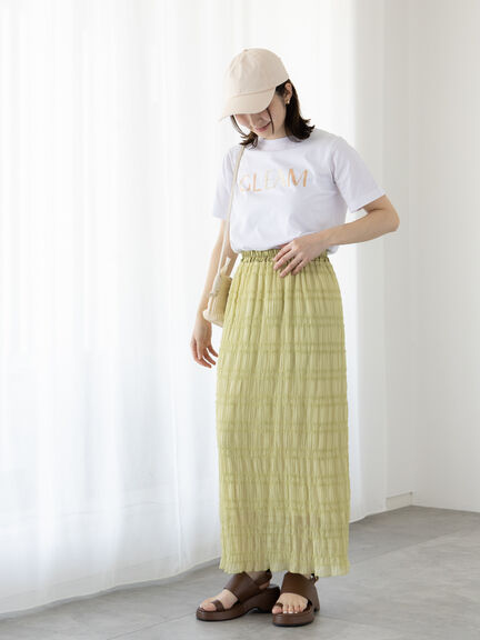 ラインストーン×刺繍Tシャツ（オフホワイト/ブラック/キナリ）｜Te chichi TERRASSE（テチチ テラス）通販