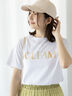 ラインストーン×刺繍Tシャツ（オフホワイト/ブラック/キナリ）｜Te chichi TERRASSE（テチチ テラス）通販