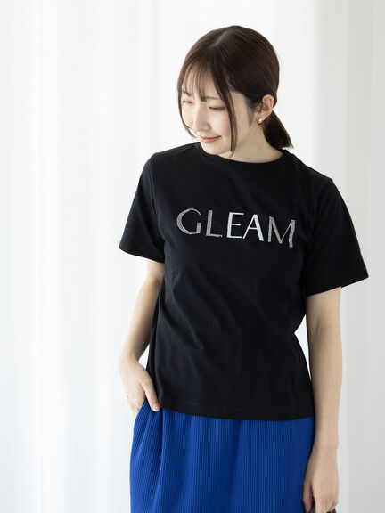 ラインストーン×刺繍Tシャツ（オフホワイト/ブラック/キナリ）｜Te chichi TERRASSE（テチチ テラス）通販