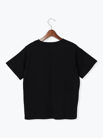 ラインストーン×刺繍Tシャツ（オフホワイト/ブラック/キナリ）｜Te chichi TERRASSE（テチチ テラス）通販