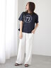 【セットアップ可】レースセンターシームパンツ《2025summer catalog item》（オフホワイト/ブラック）｜Te chichi TERRASSE（テチチ テラス）通販
