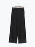 【セットアップ可】レースセンターシームパンツ《2025summer catalog item》（オフホワイト/ブラック）｜Te chichi TERRASSE（テチチ テラス）通販