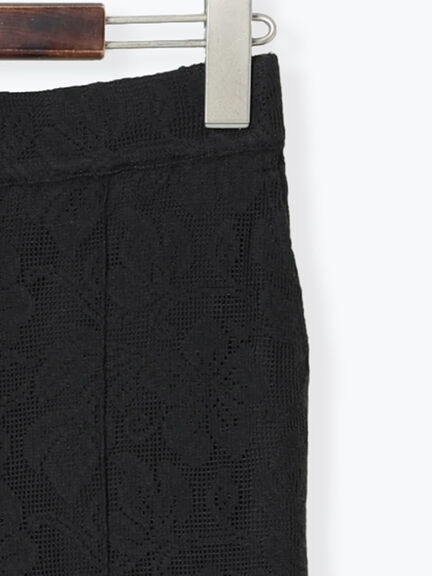 【セットアップ可】レースセンターシームパンツ《2025summer catalog item》（オフホワイト/ブラック）｜Te chichi TERRASSE（テチチ テラス）通販
