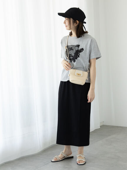 モチーフレースTシャツ（オフホワイト/グレー/チャコールグレー）｜Te chichi TERRASSE（テチチ テラス）通販