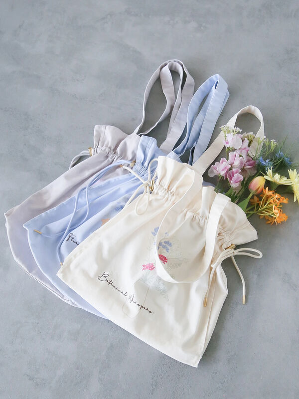 セール】 【日比谷花壇コラボ】フラワープリントバッグ（オフホワイト