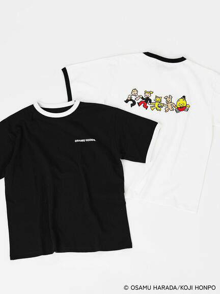 OSAMU GOODS×Te chichi TERRASSE】配色リンガーTシャツ（オフホワイト