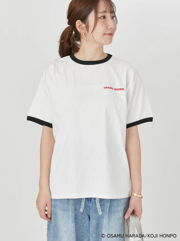 tomechan様 ご購入予定品 OSAMU GOODS×Te chichi TERRASSE】配色リンガーTシャツ（オフ