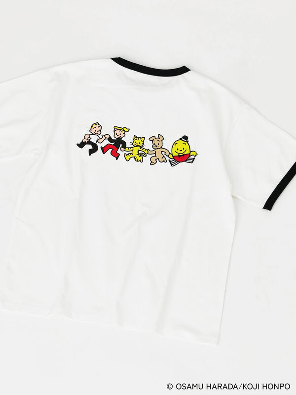 OSAMU GOODS×Te chichi TERRASSE】配色リンガーTシャツ（オフホワイト