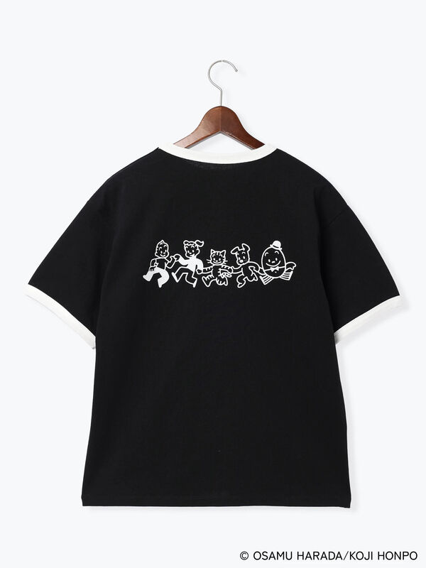 OSAMU GOODS×Te chichi TERRASSE】配色リンガーTシャツ（オフ